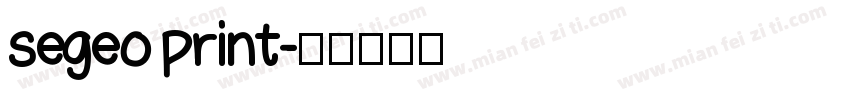 segeo print字体转换